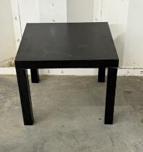 Black Wood Side Table