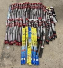 Lot of Assorted Mighty and Aero Blade Wiper Blades Set –Various Lengths for Front and Rear Windows
