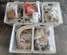 5 Bins of New & Used Airplane Parts – Over $50,000 Value, Organized with Part Numbers