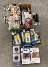 Lot of Fitness & Promotional Accessories, Pedometers, Smartphone Holder, Misprinted Golf Tees & More
