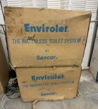 Lot of 2 Envirolet Waterless Toilet Systems – Self-Contained Composting Units – New $6000 value