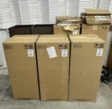 Lot of Safco Public Square Recycling Containers and Lids over $3000 retail value, – Assorted Models
