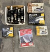 Lot of Mountain Bike Rear Suspension Shocks, Ceramic Brake Pads & Reflecta Shades