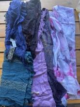 Set of Lightweight Fabric Scarves