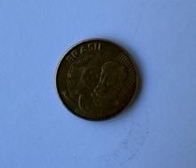 2010 Brazil 25 Centavos Coin