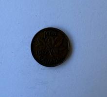 1950 Canada 1 Cent Coin – King George VI Collectible