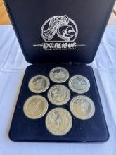 Excalibur Hotel Casino Las Vegas – Set of 7 Commemorative Tokens in Case