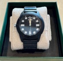 Adidas Men's Watch ADH3101 – Black Dial, White Markers, Rubber Band – New Battery