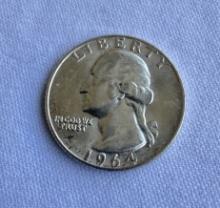 1964 Washington Silver Quarter Dollar Coin
