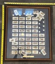 Framed 1924 Dogs Cigarette Card Set – Vintage Dog Breed Collectible Display