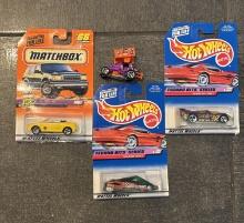 Set of 3 Hot-wheels and Matchbox Die-Cast Collectible Cars