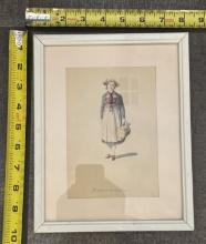 Vintage Art Print in Wood Frame – Wall Decor 8x10