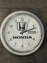 Honda Wall Clock with Date Display