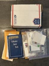 Lot of Assorted Postage Stamps and other Collectible Items