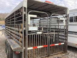 2009 GOOSENECK STOCK TRAILER, VIN# 16G54202X96063405