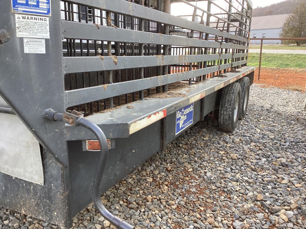 2009 GOOSENECK STOCK TRAILER, VIN# 16G54202X96063405