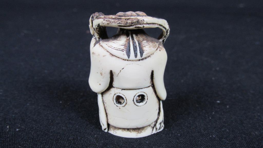(5) Small Carved Wood Figurines - O