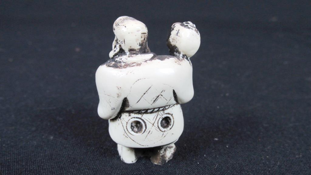 (5) Small Carved Wood Figurines - O