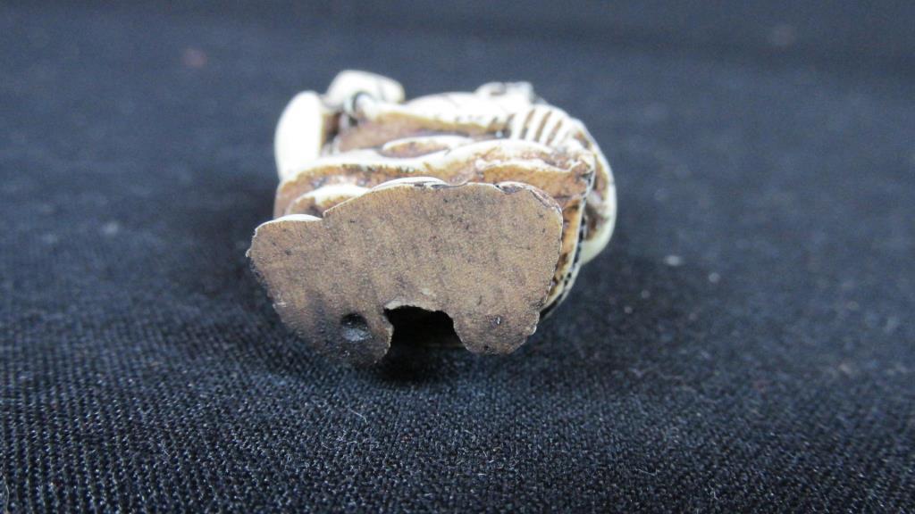 (5) Small Carved Wood Figurines - O