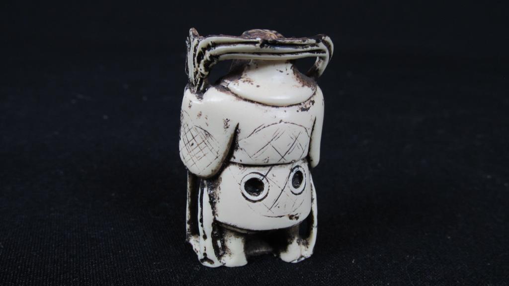 (5) Small Carved Wood Figurines - O