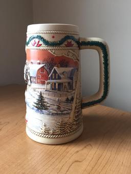 1996 Budweiser Holiday Stein
