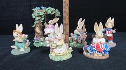 (6) Bunny Toes Figurines - DR