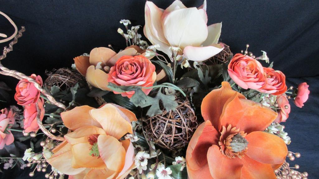 (2) High End Faux Floral Arrangements - DR
