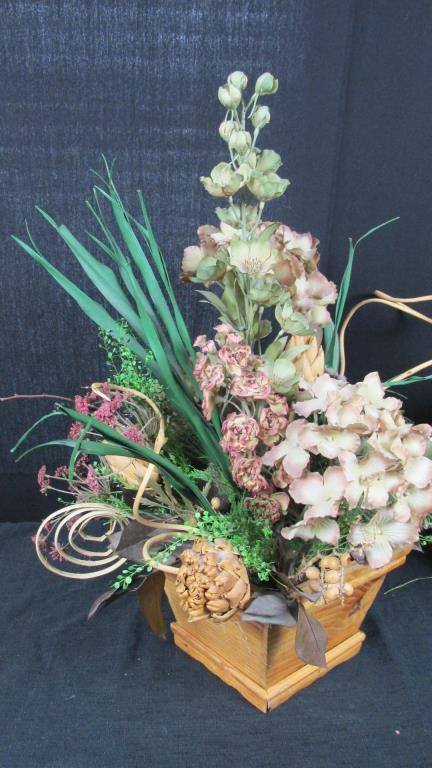(2) High End Faux Floral Arrangements - DR