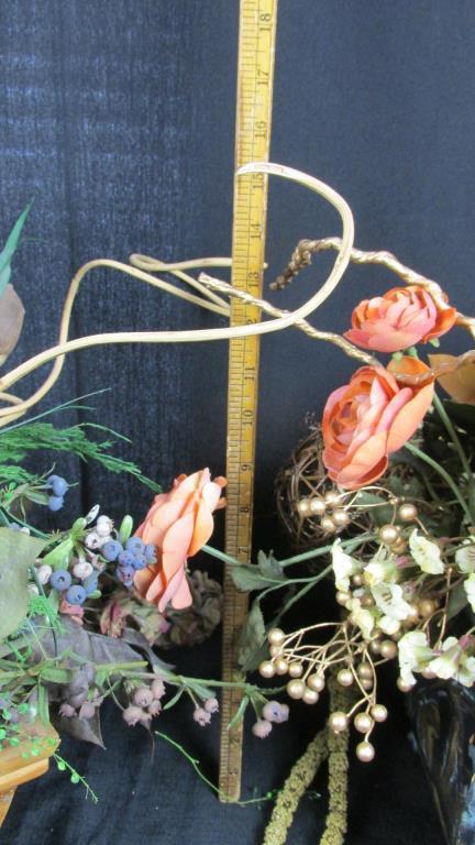 (2) High End Faux Floral Arrangements - DR