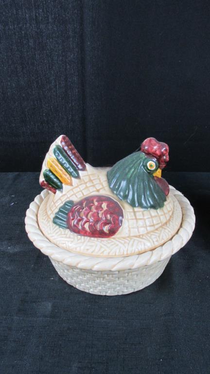 Metlox Poppytrail 16-Piece Rooster Serving Set - SR
