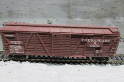 HO Scale Red Chesapeake & Ohio Boxcar