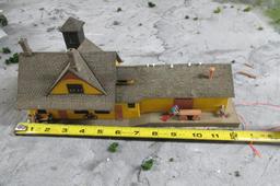 HO Scale Yellow Train Station