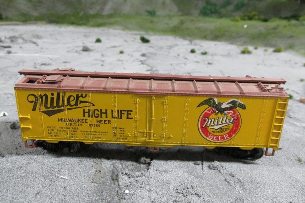 Yellow Model Train Car