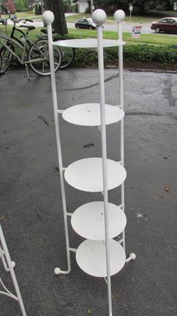 (2) Metal Plate Display Stands - G