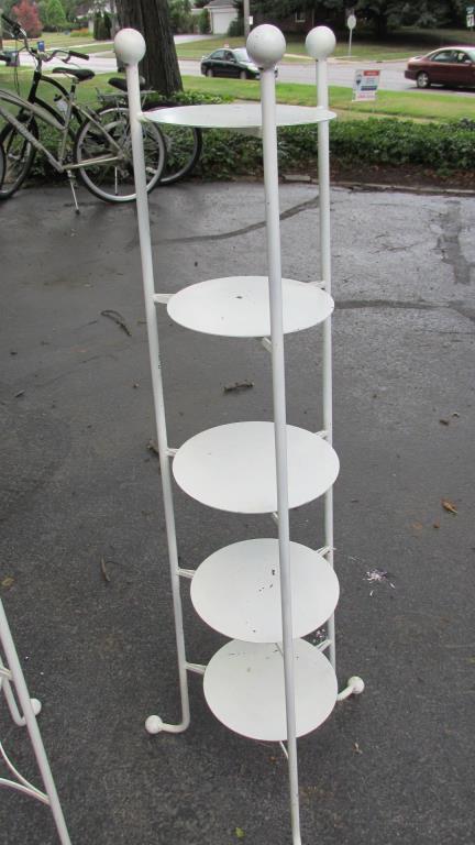 (2) Metal Plate Display Stands - G
