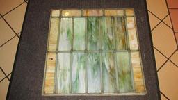 (2) Rectangular Panes Of Leaded Stained Glass - L