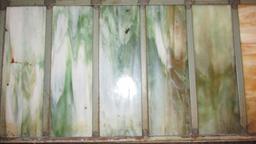 (2) Rectangular Panes Of Leaded Stained Glass - L