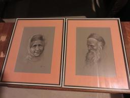 Pair Of Man & Woman Print  - B