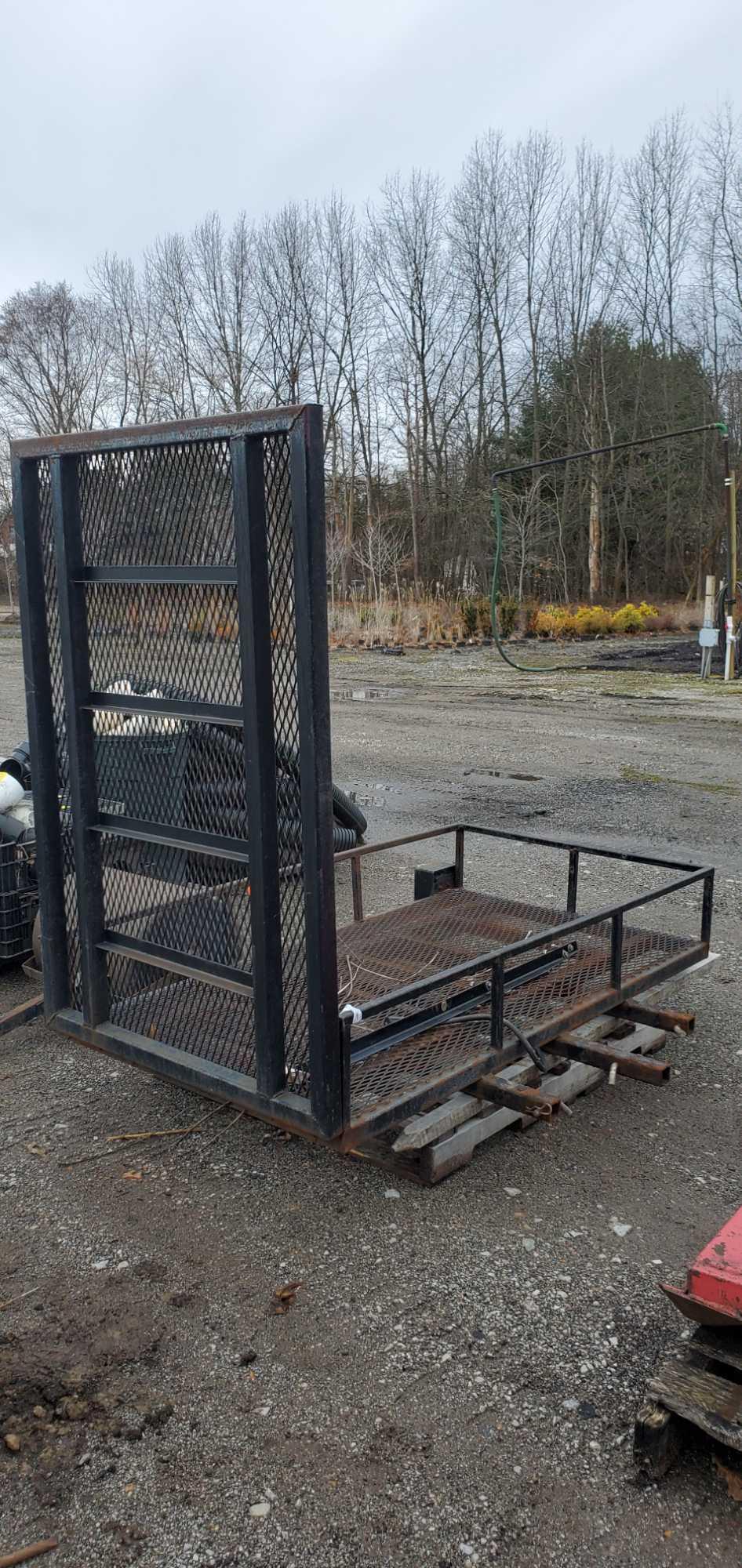 Trailer Hitch Side Drop Gate For Riding Lawnmower