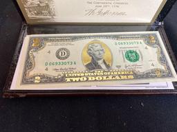 (9) United States of American Two Dollar Notes