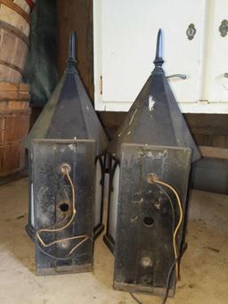 G2- Pair of Electric Wall Lantern Sconces