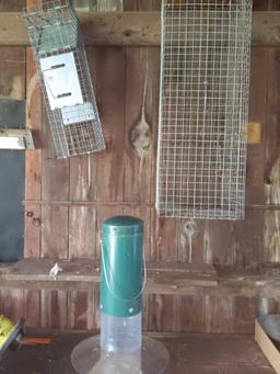 G2- (2) Live Animal Traps with Birdfeeder