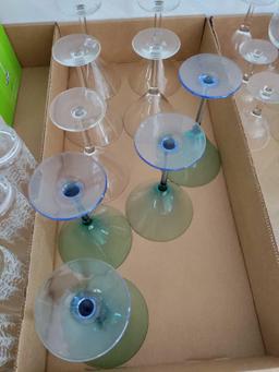 G1- (3) Boxes of Glassware