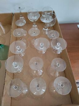 G1- (3) Boxes of Glassware
