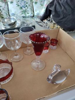 G2- Lot of Ruby Colored Glass