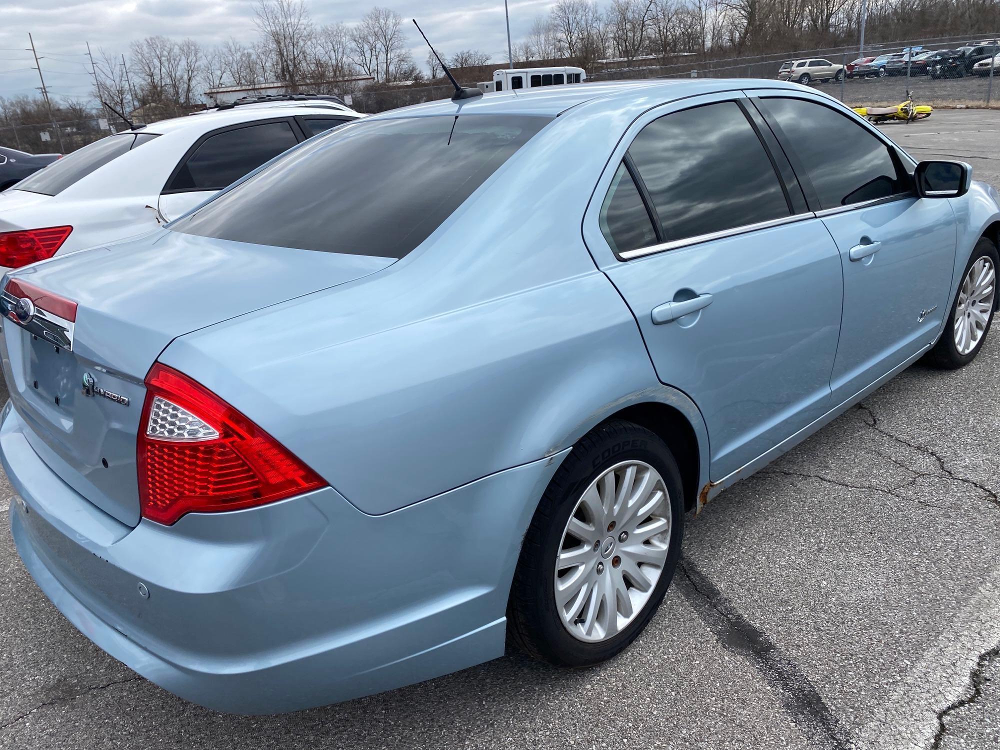 2010 Light Blue Ford Fusion Hybrid