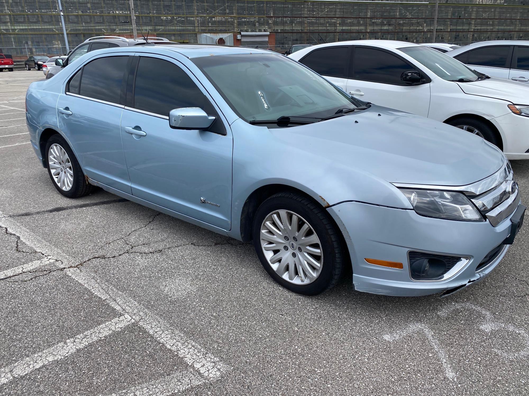 2010 Light Blue Ford Fusion Hybrid