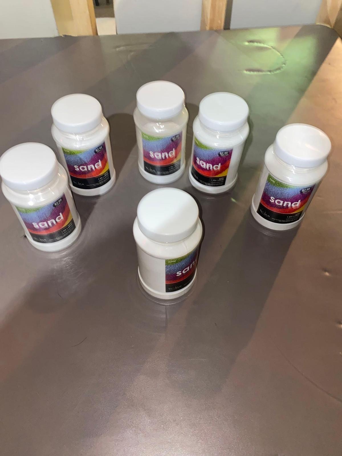 B- (6) 1.5 LBS Bottles Of Playsand
