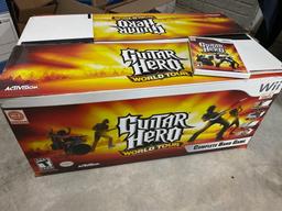 B- Wii Guitar Hero World Tour Set