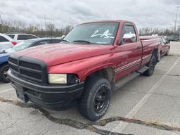 1997 Maroon Dodge Ram Pickup